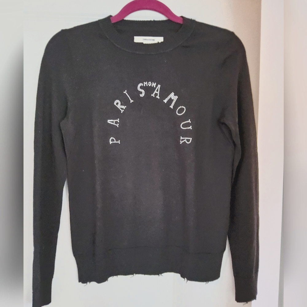 Zadig & Voltaire Miss Paris Mon Amour sweater, size XS, NEW